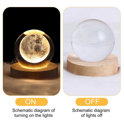 Aqua Unique 3D Crystal Ball LED Lamp